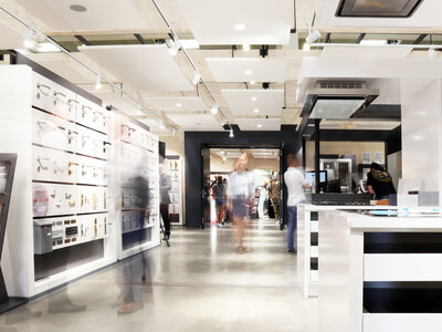 Prostor prodejního a poradenského centra Schachermayer Hostivice